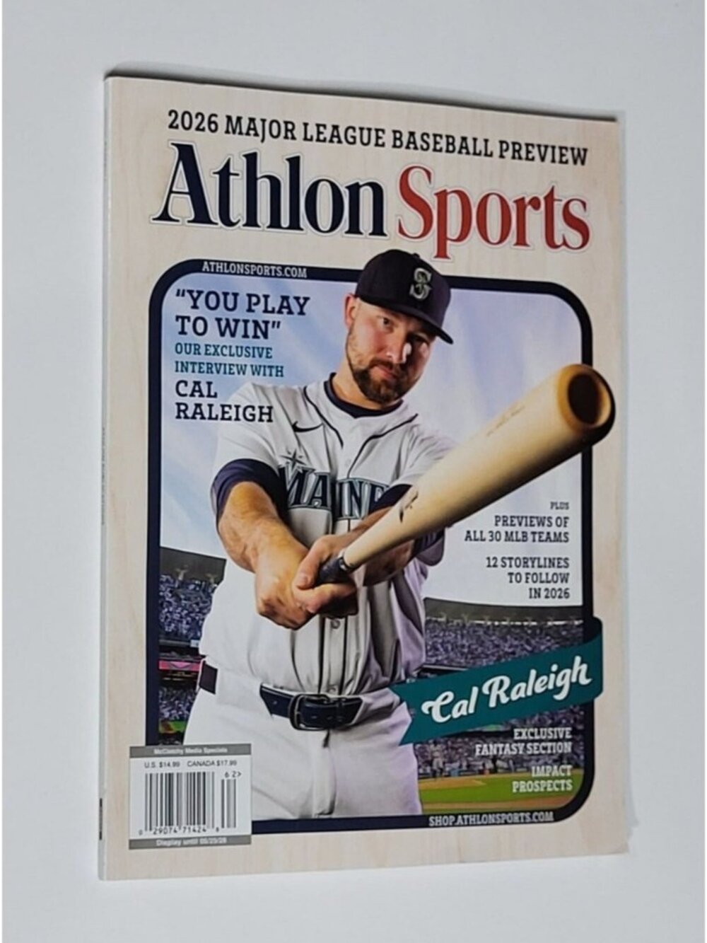Athlon Sports 2026 Major League Baseball MLB Preview Magazine Cal Raleigh New